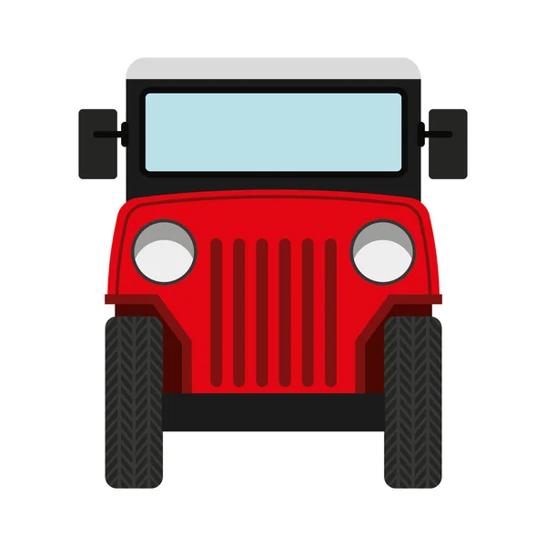 Jeep café colombiano coche — Archivo Imágenes Vectoriales