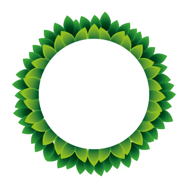 Folioles écologie icône symbole — Image vectorielle