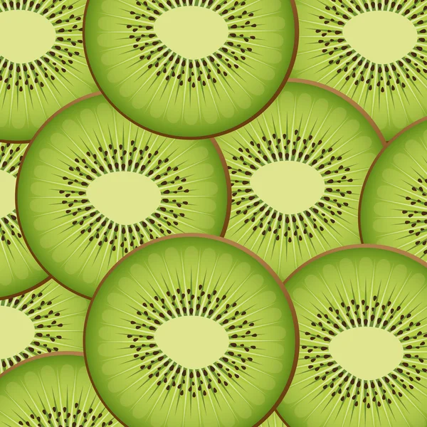 Icono de fondo patrón kiwi — Vector de stock