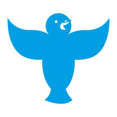 şirin kuş hayvan izole