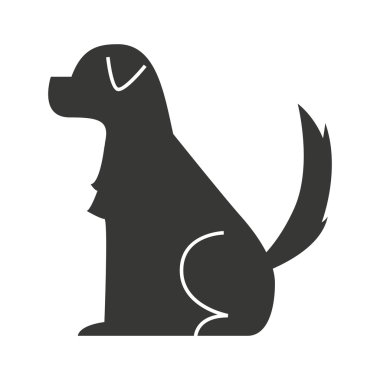 köpek evde beslenen hayvan siluet simge