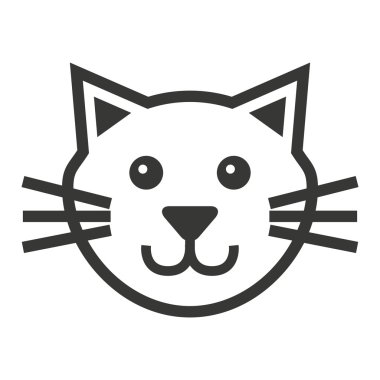 kedi maskot evde beslenen hayvan siluet simge