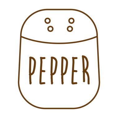 biber madde izole simgesi