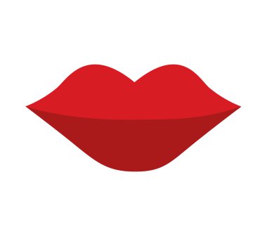 dudaklar kadın izole simgesi