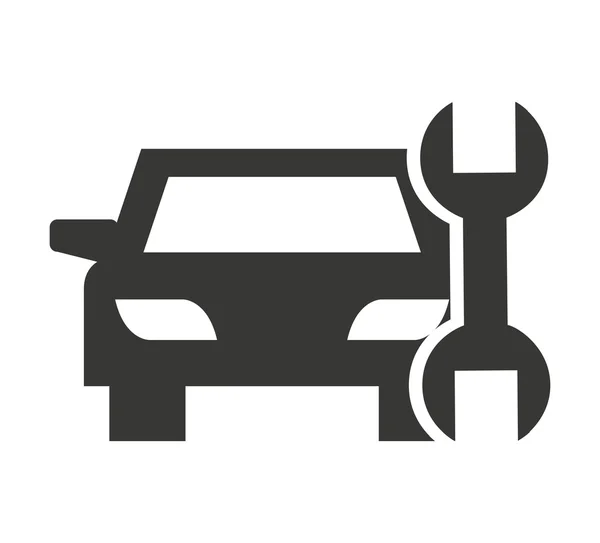 Bil fordon silhouette ikonen — Stock vektor