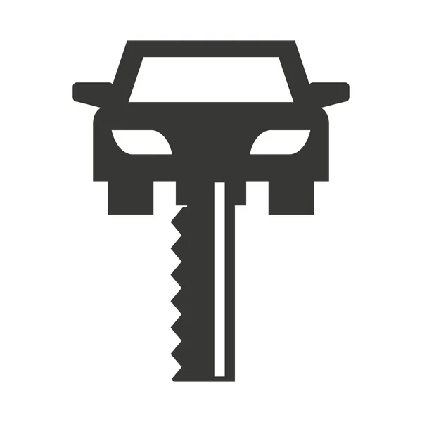 Car bil nycklar ikonen — Stock vektor