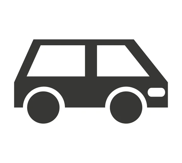Icona della silhouette del veicolo — Vettoriale Stock