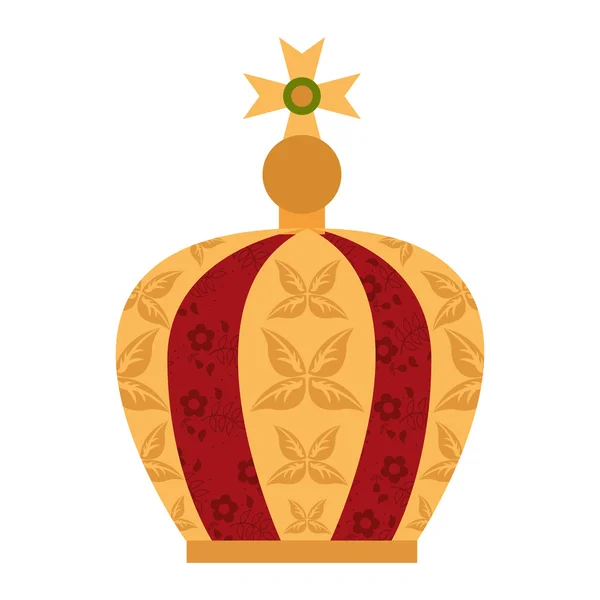 Virgen María icono de la corona — Vector de stock