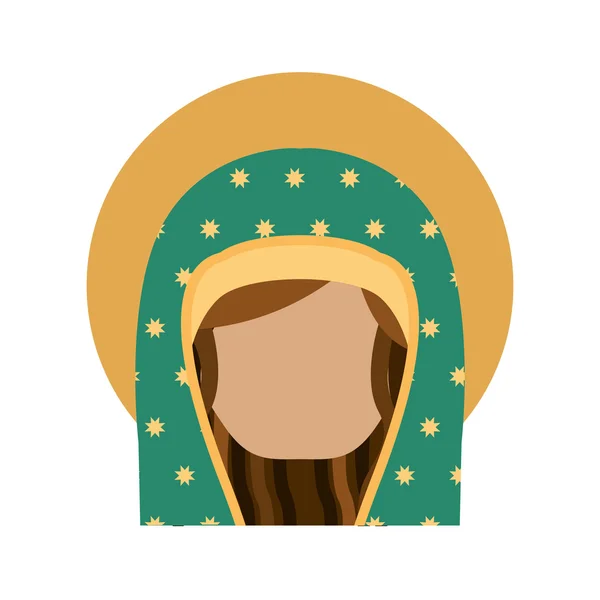 Икона Девы Марии — стоковый вектор