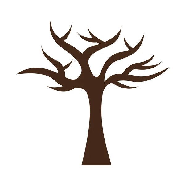 Ağaç ekoloji sembol simge — Stok Vektör