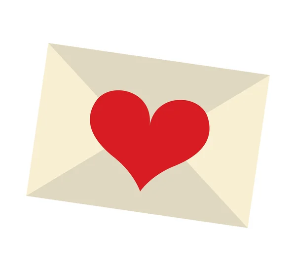 Ícone carta de cartão de amor —  Vetores de Stock