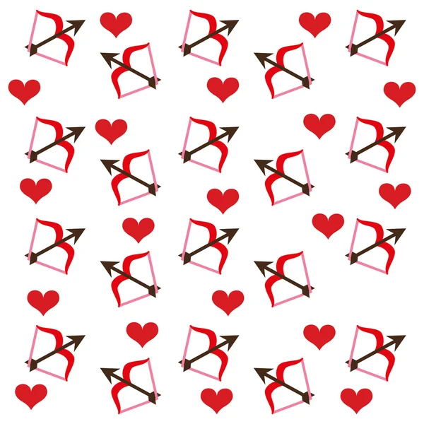 Hart rood liefde pictogram — Stockvector