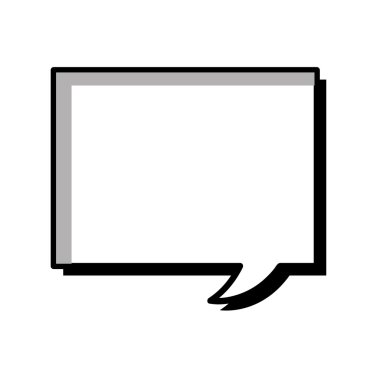 konuşma balonu tek renkli ileti simgesi