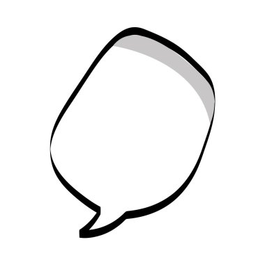 konuşma balonu tek renkli ileti simgesi