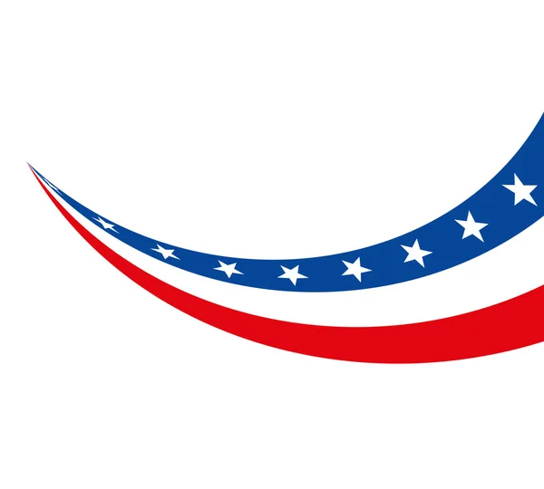 Bandiera Stati Uniti d'America — Vettoriale Stock