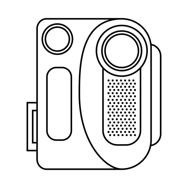 Video camera film handy icon — Stock Vector