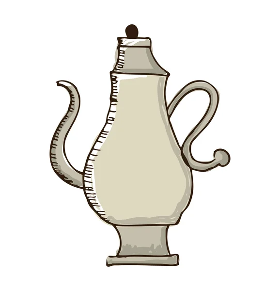 Чайник кухня ізольована ікона — стоковий вектор