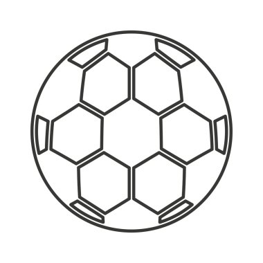 Futbol spor top ekipman simgesi