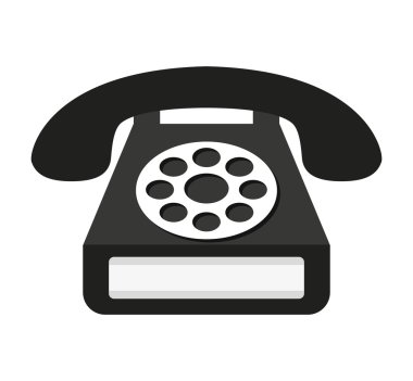 telefon hizmeti izole simgesi