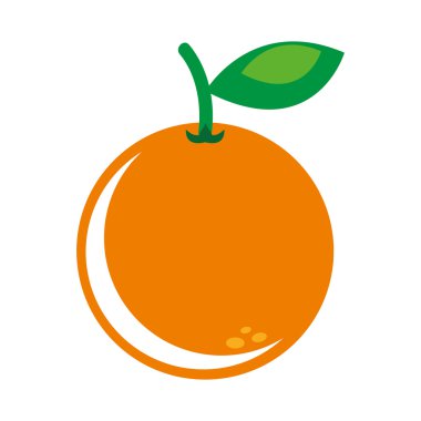 Turuncu taze meyve simgesi