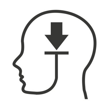 baş insan profili teknik simgesi