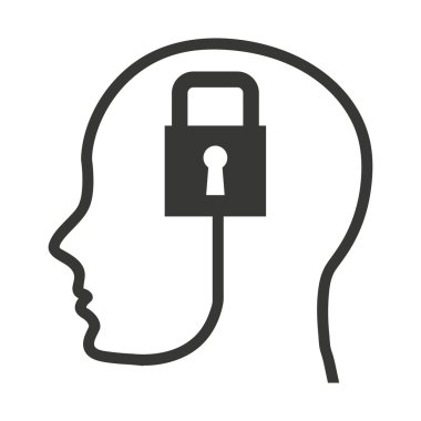 baş insan profili teknik simgesi