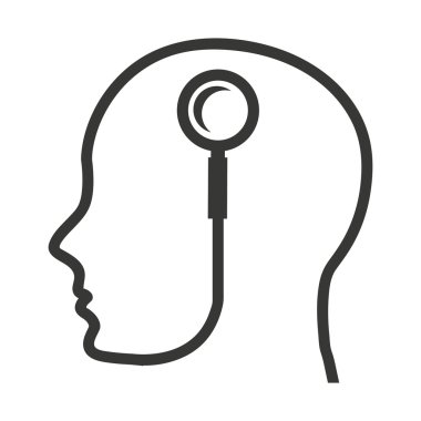 baş insan profili teknik simgesi