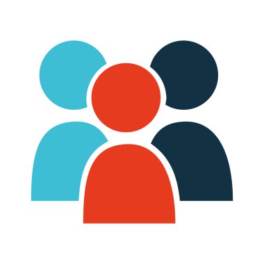 ekip çalışması kullanıcı silhoeutte izole simgesi