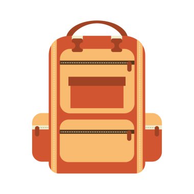 çanta kamp izole simgesi