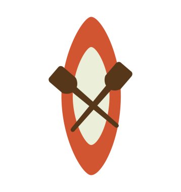 Kayık tekne izole simgesi