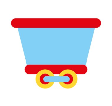 tren ulaşım oyuncak izole simgesi