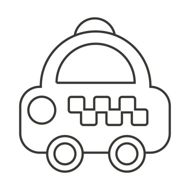 Taksi araba servisi genel simgesini