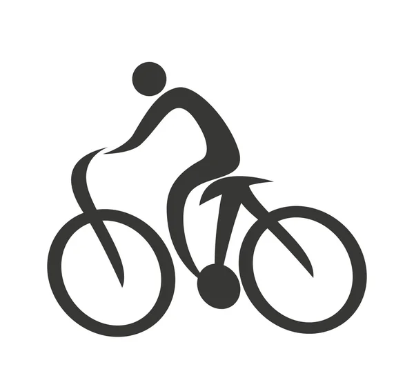 自転車の抽象的なシルエット 黒バイク自転車ロゴ ストックベクター C Kluva