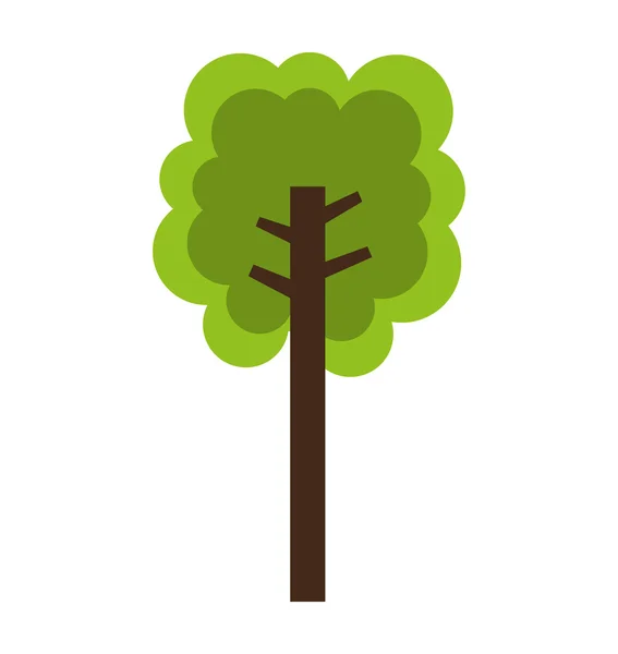 Árbol ecología símbolo icono — Vector de stock