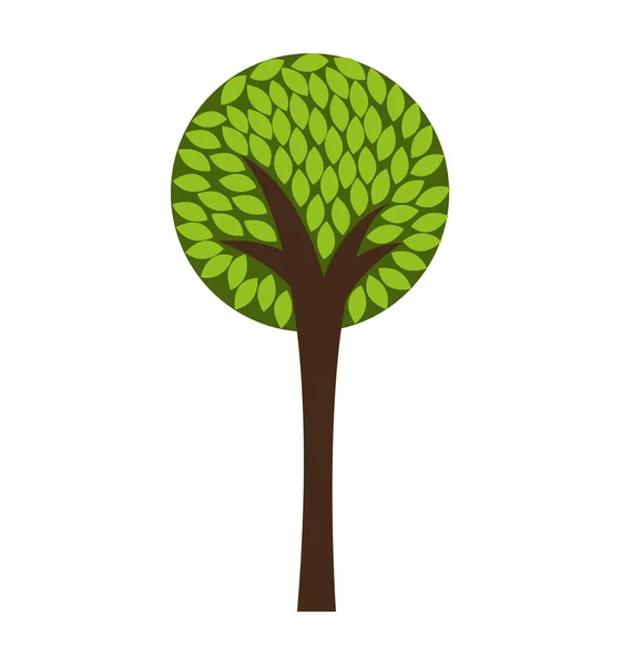 나무 생태 기호 아이콘 — 스톡 벡터