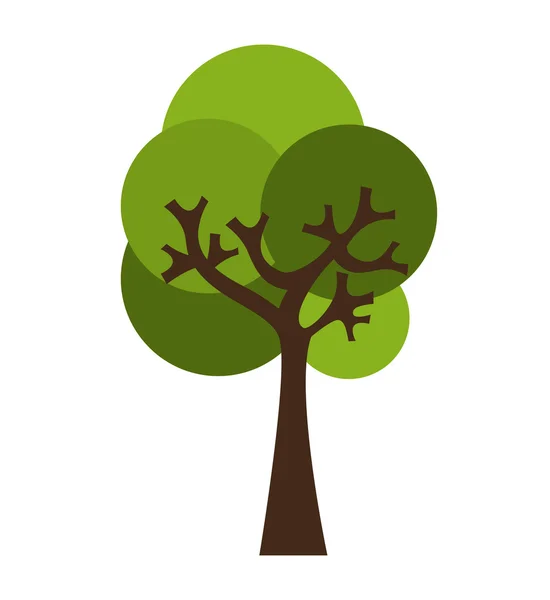 Tree ecology symbol icon — Stock Vector