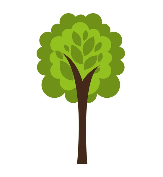 Tree ecology symbol icon — Stock Vector