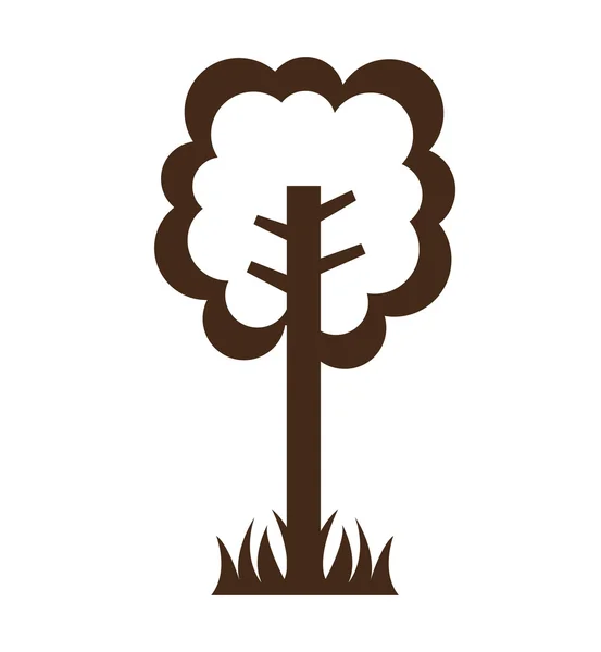 Arbre écologie symbole icône — Image vectorielle
