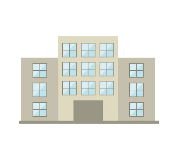 Costruzione costruzione icona silhouette — Vettoriale Stock