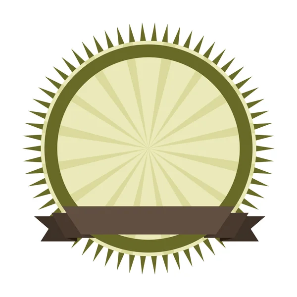 Marco cinta icono verde — Vector de stock