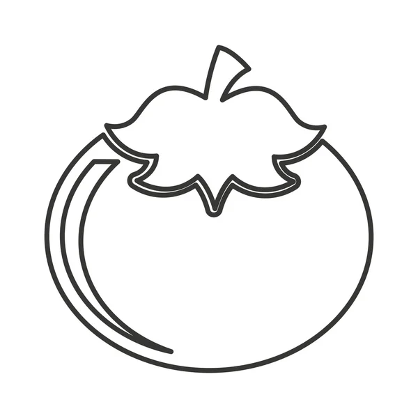 Légume tomate ingrédient santé icône — Image vectorielle