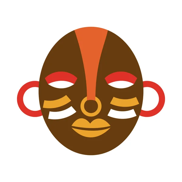 Maske afrikanische Kultur-Ikone — Stockvektor