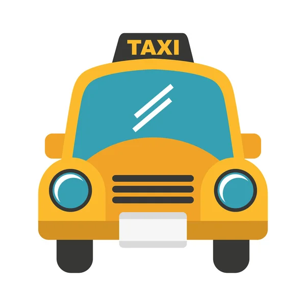 タクシー車サービス公共のアイコン — ストックベクタ