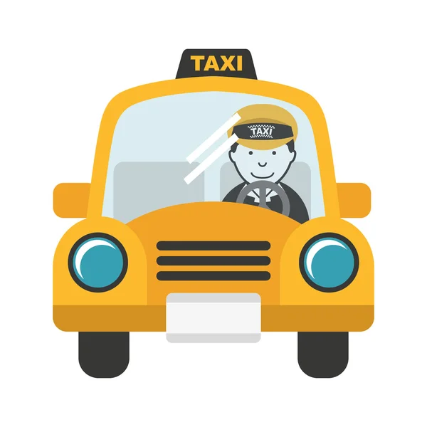 Taxi car service public icon — Stock Vector