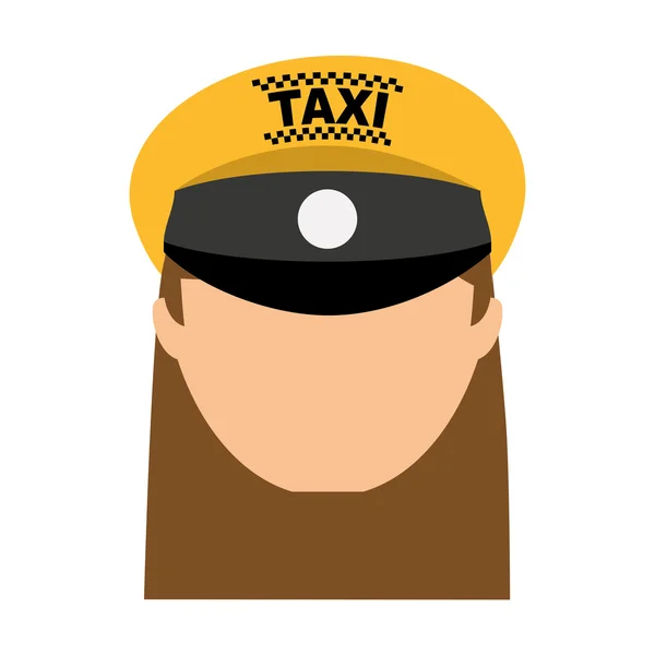 Taxi driver worker icon — Stock Vector