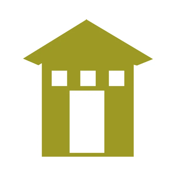Green house ecology icon — Stock Vector