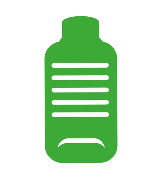 Bottle green ecologie pictogram — Stockvector