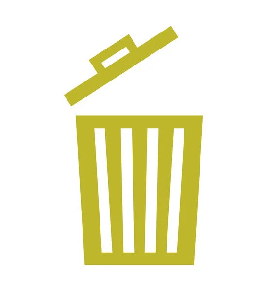Значок утилизации мусора — стоковый вектор