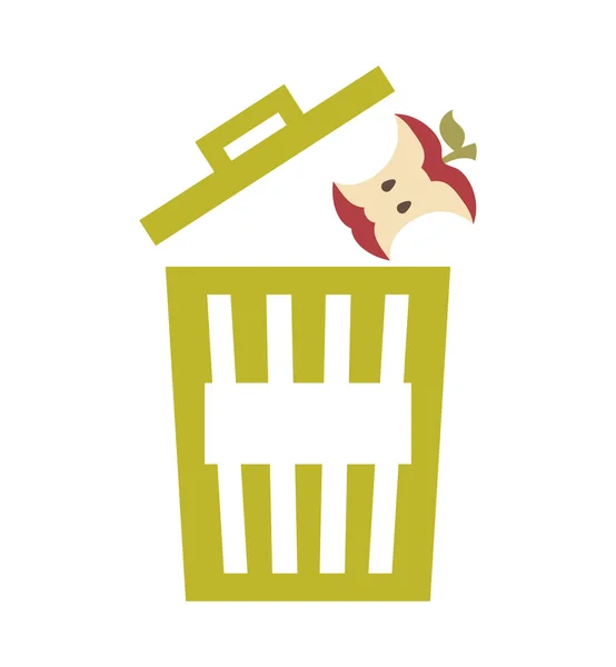 Waste garbage recycle icon — Stock Vector