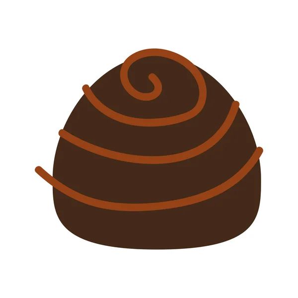 Caramelo dulce chocolate icono — Vector de stock